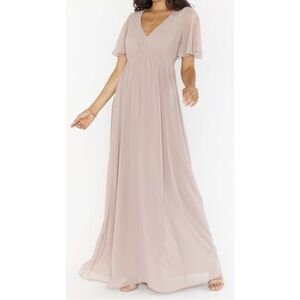 Show Me Your MuMu Women's Maxi Dress in Soft Beige
